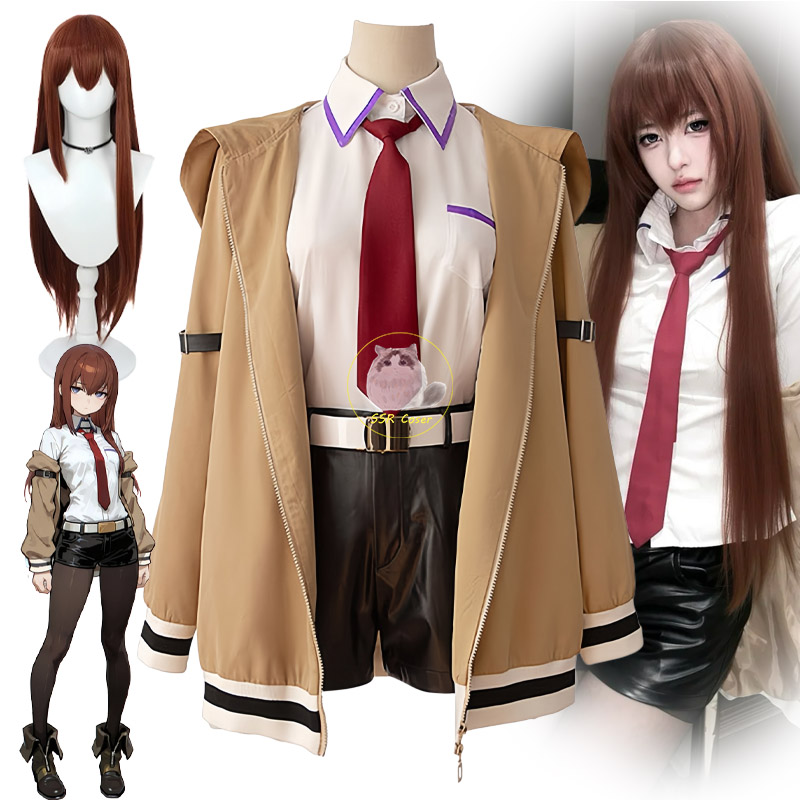 Anime Merchandise For Women - Fantasia de Cosplay Anime Makise Kurisu