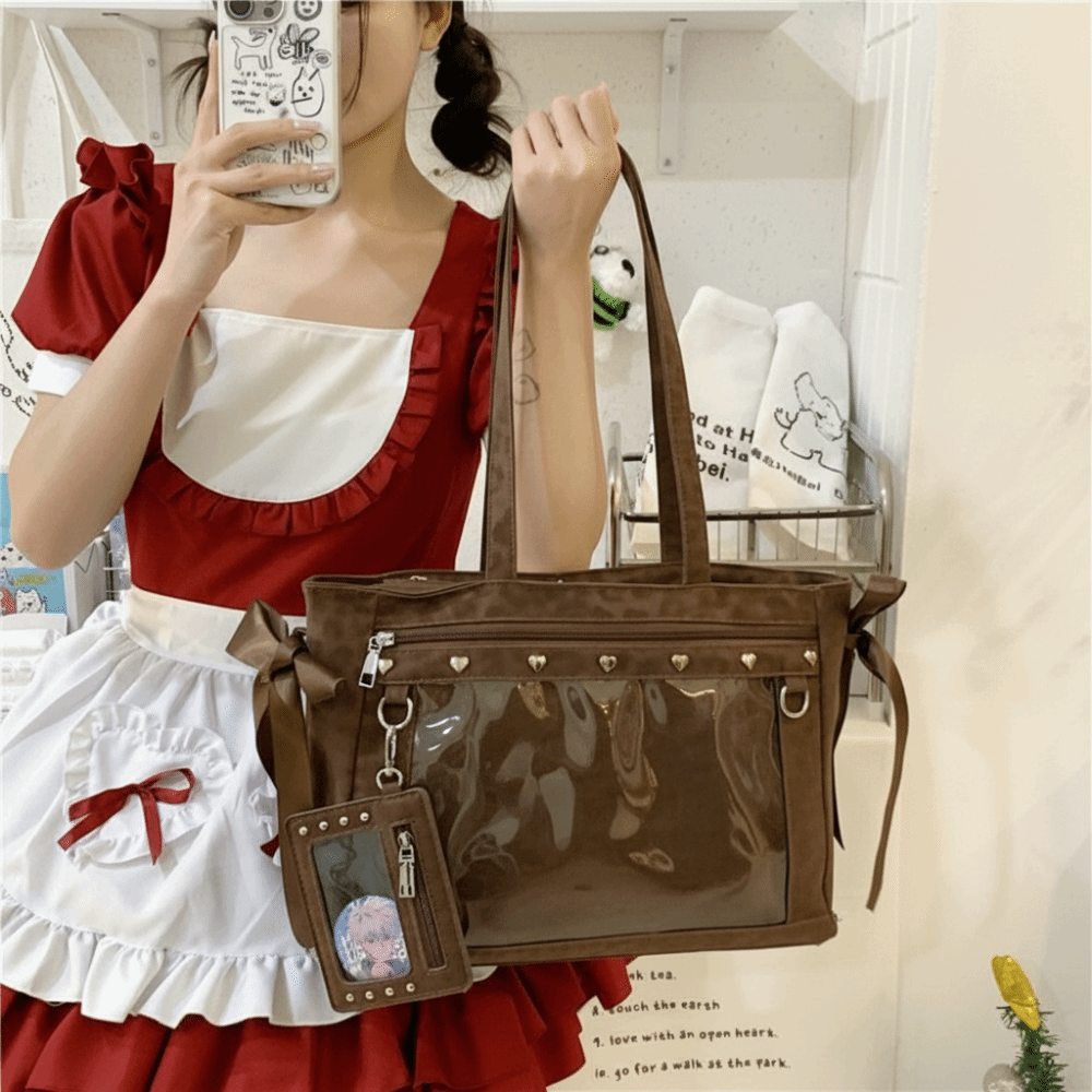 Anime Merchandise Women - Bolsa de Ombro Transparente de PVC