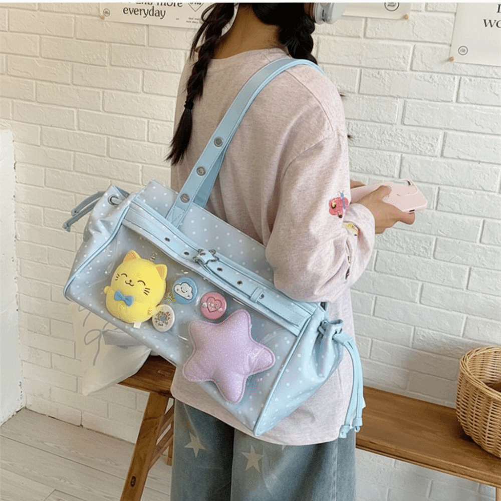 Bolsa de Ombro Transparente de - Anime Merchandise Women avaliação e preço