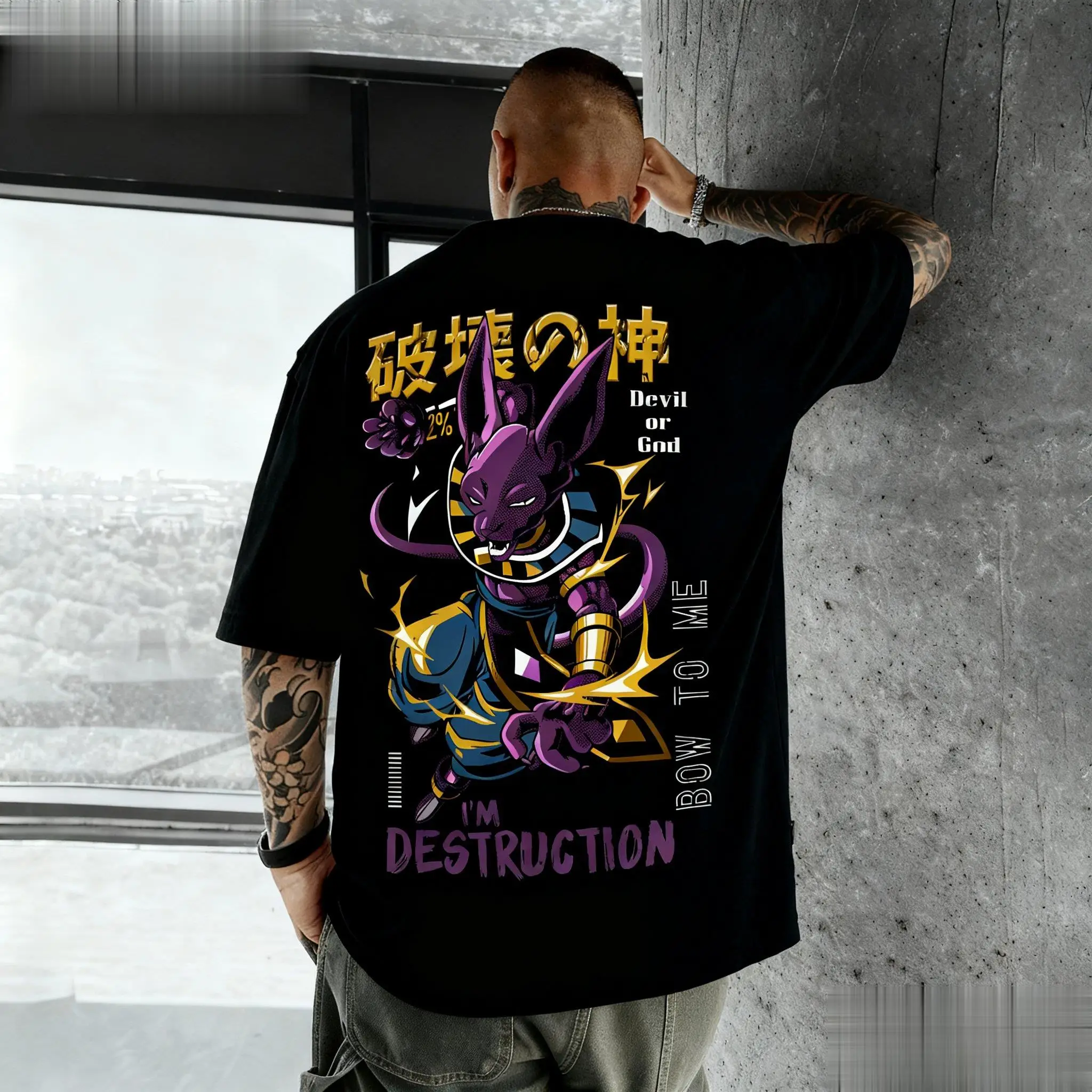 Dragon ball beerus anime gráfi - Anime Merchandise For Women avaliação e preço