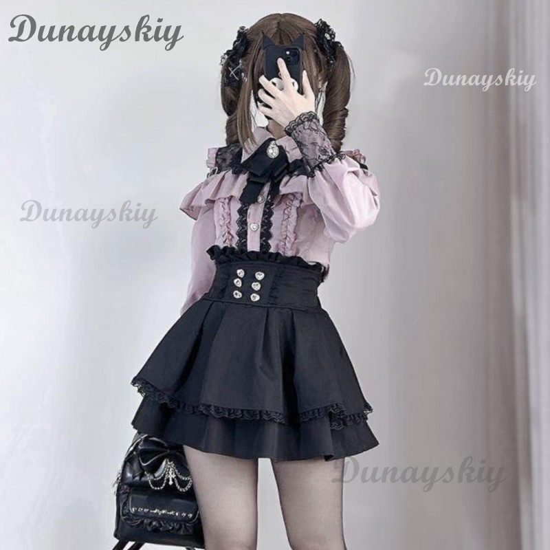 Jirai Kei Lolita Outfit Menina - Anime Merchandise For Women avaliação e preço