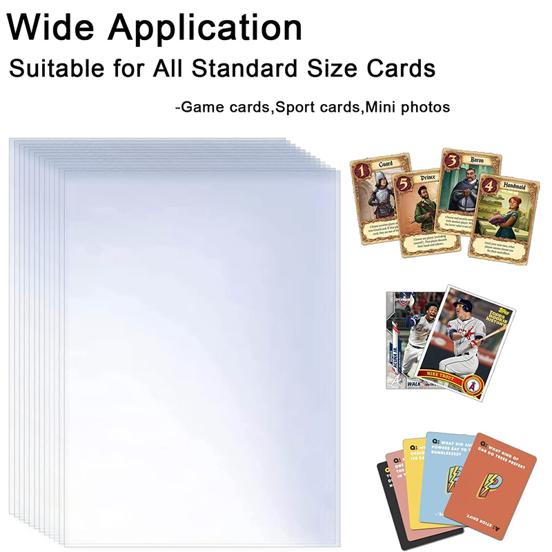 200 pçs transparente capa de c - Collector Card Sleeve avaliação e preço