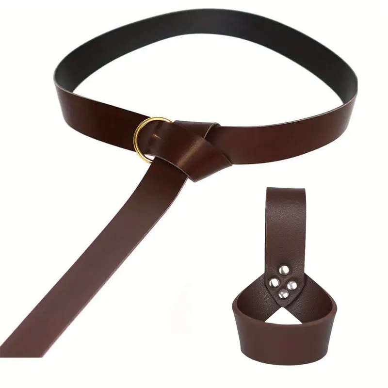 Cinto de Couro Retrô Viking co - Cosplay Prop Sword avaliação e preço