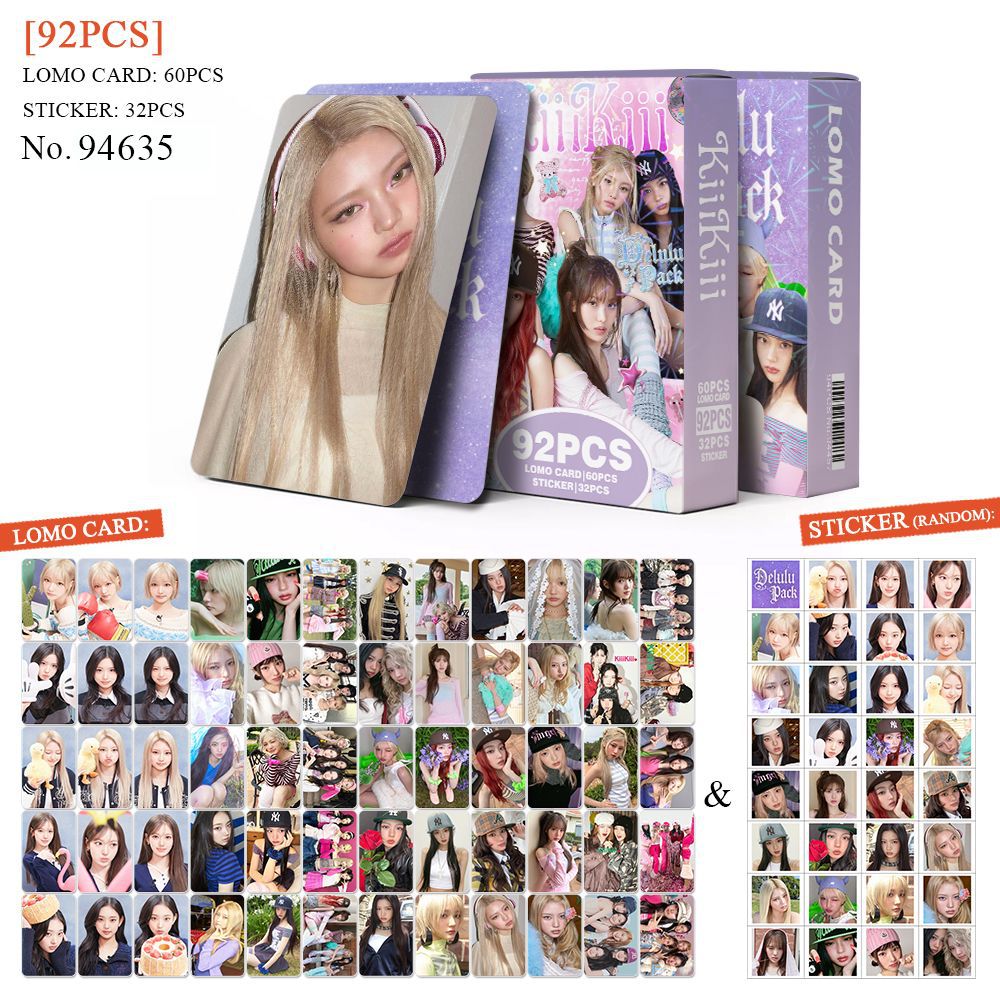 92 peças KiiiKiii Delulu Pack: - Sticker Sheet Set avaliação e preço