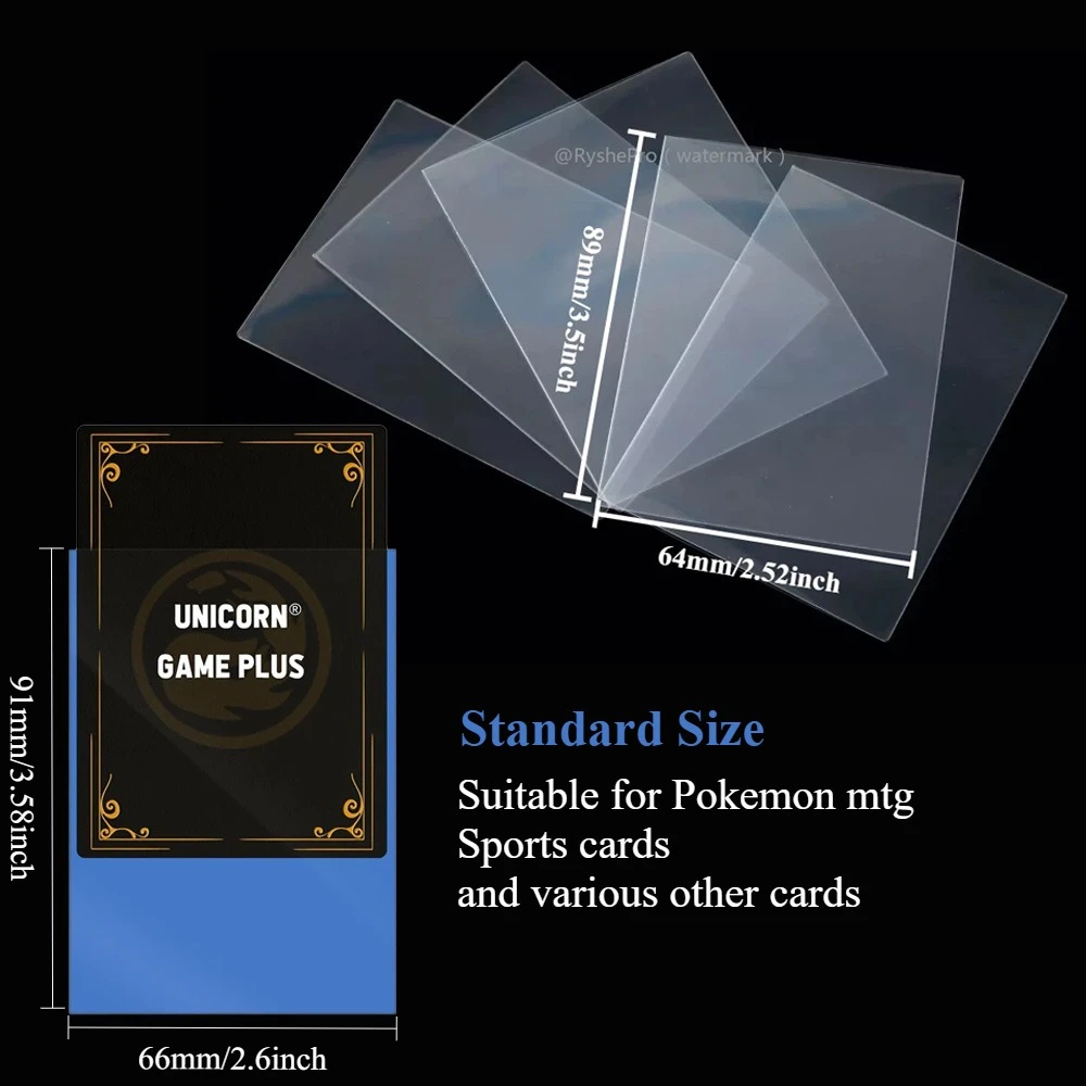 200 pçs mangas de cartão cartõ - Collector Card Sleeve avaliação e preço