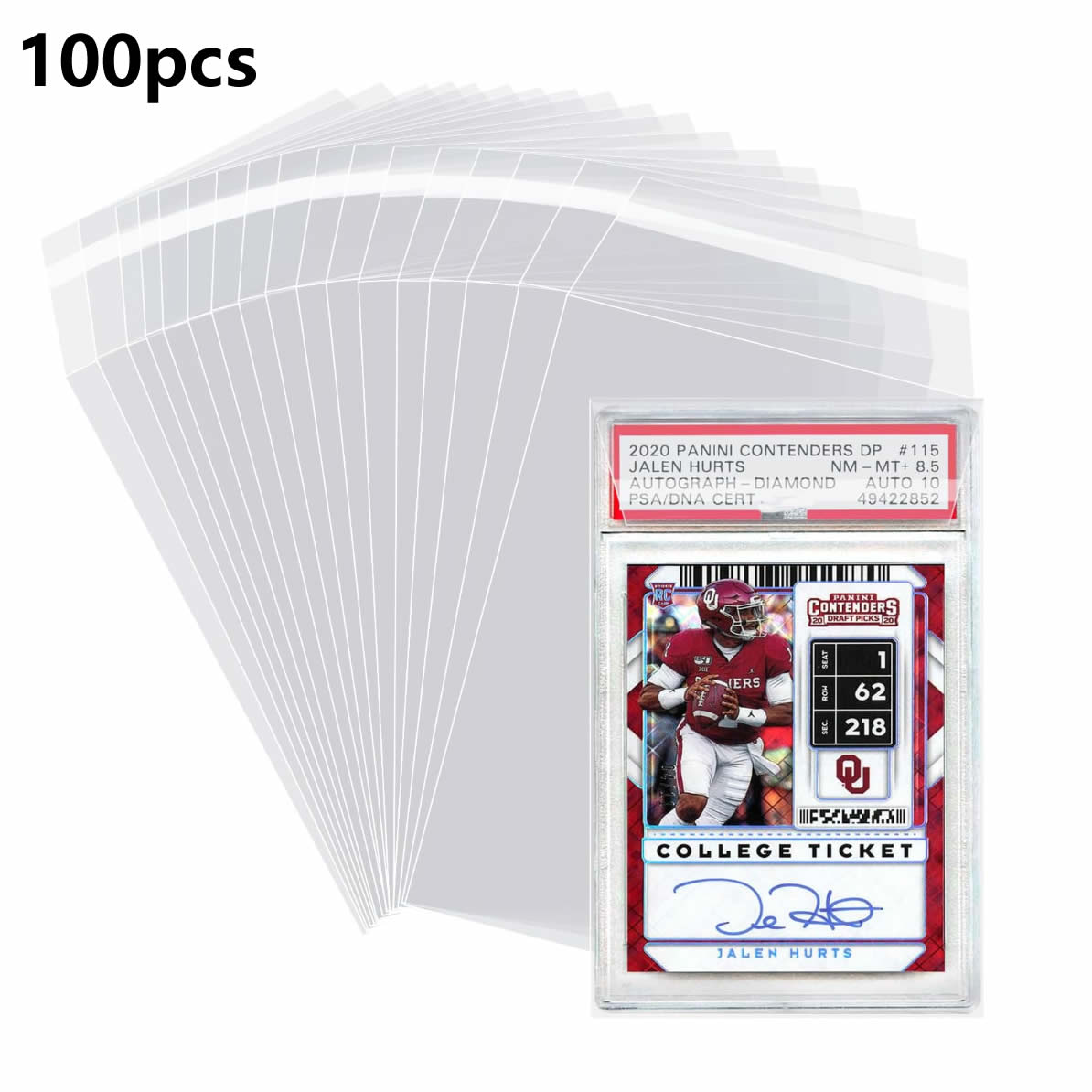 100 unidades de capas protetor - Collector Card Sleeve avaliação e preço
