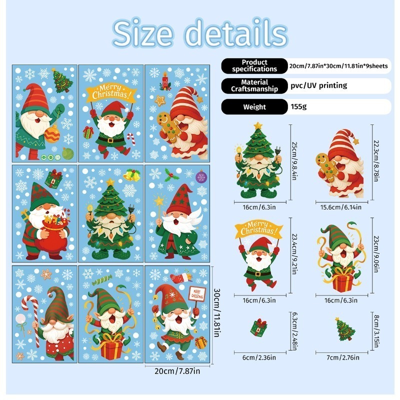 9 folhas/conjunto de adesivos  - Sticker Sheet Set avaliação e preço