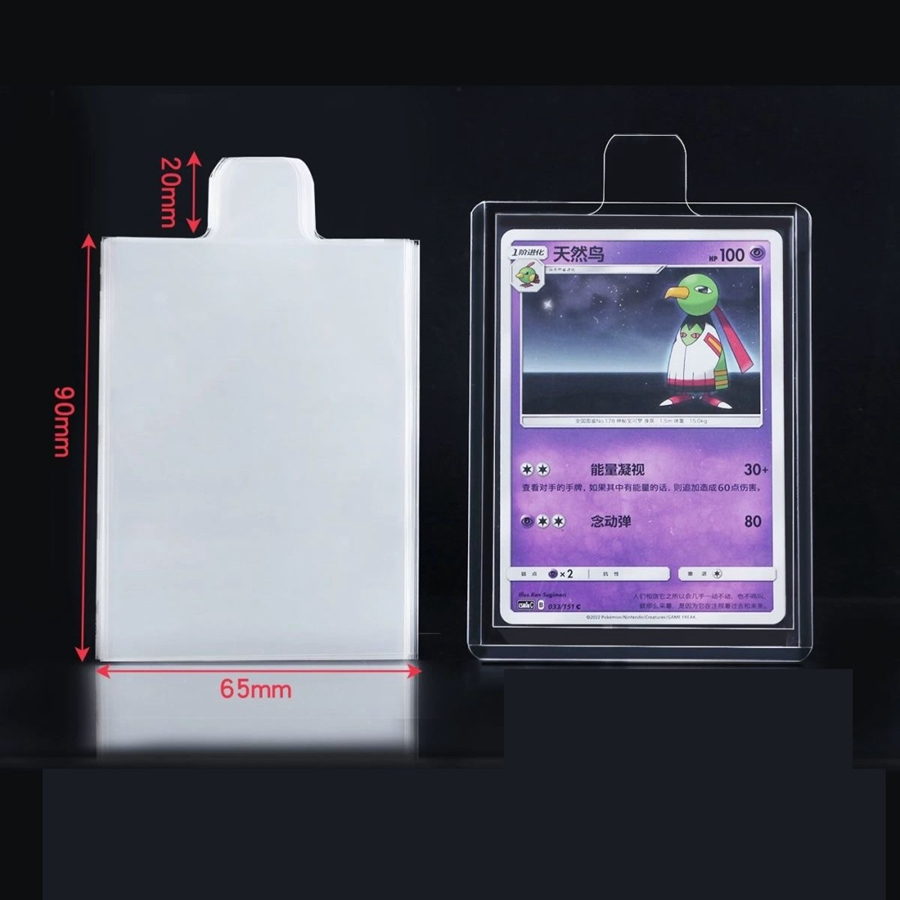 100 pçs 65*90mm bulge jogos ca - Collector Card Sleeve avaliação e preço